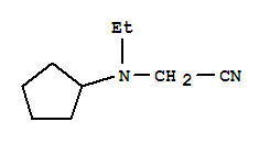 Acetonitrile, (cyclopentylethylamino)-(9ci) Structure,408352-68-1Structure