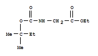 (9ci)-n-[(1,1-二甲基丙氧基)羰基]-甘氨酸乙酯結(jié)構(gòu)式_409315-36-2結(jié)構(gòu)式