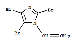 2,4,5-三溴-1-乙烯基咪唑結(jié)構(gòu)式_41205-31-6結(jié)構(gòu)式