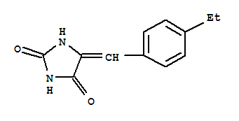 (9ci)-5-[(4-乙基苯基)亞甲基]-2,4-咪唑啉二酮結(jié)構(gòu)式_418788-34-8結(jié)構(gòu)式