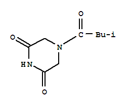 2,6-Piperazinedione,4-(3-methyl-1-oxobutyl)-(9ci) Structure,419538-87-7Structure