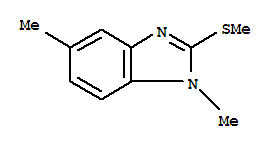 1H-benzimidazole,1,5-dimethyl-2-(methylthio)-(9ci) Structure,419540-44-6Structure