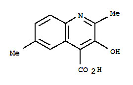 (9ci)-3-羥基-2,6-二甲基-4-喹啉羧酸結構式_42757-89-1結構式