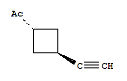 Ethanone, 1-(3-ethynylcyclobutyl)-, trans-(9ci) Structure,42809-43-8Structure