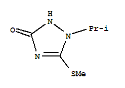 3H-1,2,4-triazol-3-one,1,2-dihydro-1-(1-methylethyl)-5-(methylthio)-(9ci) Structure,42838-38-0Structure