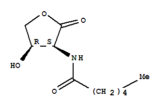 Hexanamide, n-[(3s,4r)-tetrahydro-4-hydroxy-2-oxo-3-furanyl]-(9ci) Structure,428510-08-1Structure