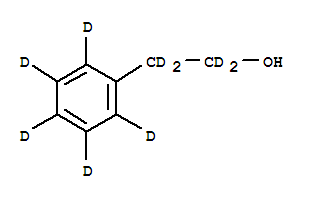 苯乙醇-D9結(jié)構(gòu)式_42950-74-3結(jié)構(gòu)式