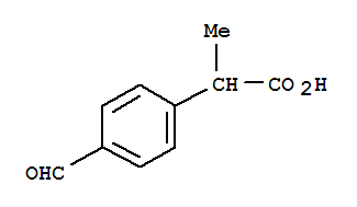 2-(4-Formylphenyl)propanoic acid Structure,43153-07-7Structure