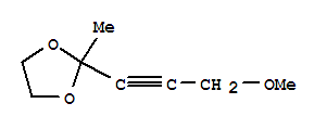 1,3-Dioxolane, 2-(3-methoxy-1-propynyl)-2-methyl-(9ci) Structure,43214-80-8Structure