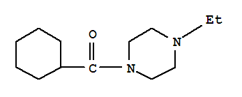 Piperazine, 1-(cyclohexylcarbonyl)-4-ethyl-(9ci) Structure,433238-47-2Structure