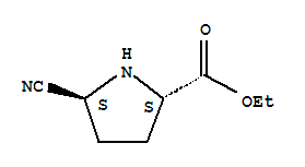 (5S)-5-氰基-l-脯氨酸乙酯結(jié)構(gòu)式_435274-88-7結(jié)構(gòu)式