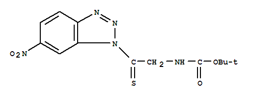 [2-(6-Nitro-1h-benzotriazol-1-yl)-2-thioxoethyl]-carbamic acid 1,1-dimethylethyl ester Structure,436154-59-5Structure