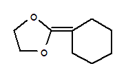 1,3-Dioxolane, 2-cyclohexylidene- Structure,4362-49-6Structure