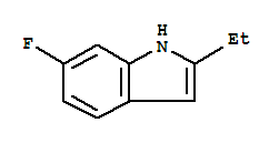 1H-indole,2-ethyl-6-fluoro-(9ci) Structure,437717-47-0Structure