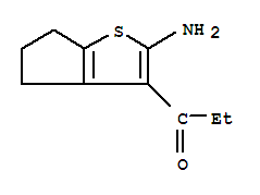 1-Propanone,1-(2-amino-5,6-dihydro-4h-cyclopenta[b]thien-3-yl)-(9ci) Structure,438532-24-2Structure