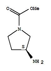 1-Pyrrolidinecarboxylicacid,3-amino-,methylester,(3s)-(9ci) Structure,442873-98-5Structure