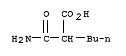 Hexanoic acid, 2-(aminocarbonyl)- Structure,4431-51-0Structure