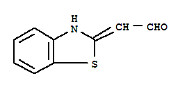 Acetaldehyde, 2(3h)-benzothiazolylidene-(9ci) Structure,4433-54-9Structure