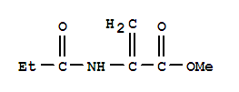 2-Propenoicacid,2-[(1-oxopropyl)amino]-,methylester(9ci) Structure,445396-91-8Structure