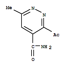 4-Pyridazinecarboxamide,3-acetyl-6-methyl-(9ci) Structure,445458-19-5Structure