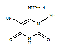 (9ci)-1-甲基-6-[(1-甲基乙基)氨基]-5-亞硝基-2,4(1H,3h)-嘧啶二酮結構式_445481-71-0結構式