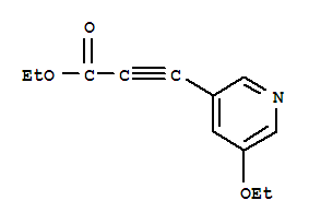 2-Propynoicacid,3-(5-ethoxy-3-pyridinyl)-,ethylester(9ci) Structure,445492-11-5Structure