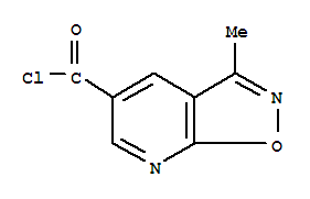 (9ci)-3-甲基-異噁唑并[5,4-b]吡啶-5-羰酰氯結構式_445496-31-1結構式