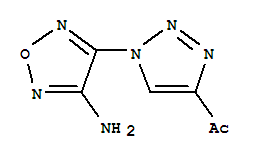 1-[1-(4-Amino-1,2,5-oxadiazol-3-yl)-1h-1,2,3-triazol-4-yl]ethanone Structure,447409-41-8Structure