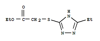 Acetic acid, [(5-ethyl-1h-1,2,4-triazol-3-yl)thio]-, ethyl ester (9ci) Structure,449747-35-7Structure