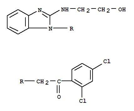  1-(2,4-二氯苯基)-2-[2-[(2-羥基乙基)氨基]-1H-苯并咪唑-1-基]-乙酮結(jié)構(gòu)式_450356-68-0結(jié)構(gòu)式