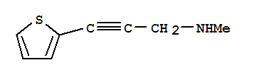 2-Propyn-1-amine, n-methyl-3-(2-thienyl)-(9ci) Structure,450357-06-9Structure