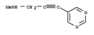 2-Propyn-1-amine, n-methyl-3-(5-pyrimidinyl)-(9ci) Structure,450357-09-2Structure