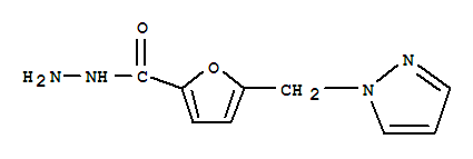 (9ci)-5-(1H-吡唑-1-甲基)-2-呋喃羧酸肼結(jié)構(gòu)式_457051-27-3結(jié)構(gòu)式