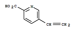 5-乙烯基甲酸吡啶結構式_45946-64-3結構式