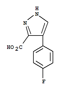 4-(4-Fluorophenyl)-1h-pyrazole-3-carboxylic acid Structure,475106-46-8Structure