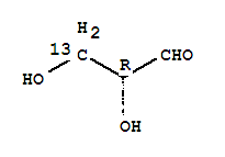 2,3-Dihydroxy-(2r)-propanal-3-13c Structure,478529-50-9Structure