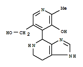 (8ci,9ci)-5-羥基-6-甲基-4-(4,5,6,7-四氫-1H-咪唑并[4,5-c]吡啶-4-基)-3-吡啶甲醇結(jié)構(gòu)式_4875-52-9結(jié)構(gòu)式