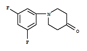 1-(3,5-Difluorophenyl)piperidin-4-one Structure,494861-59-5Structure