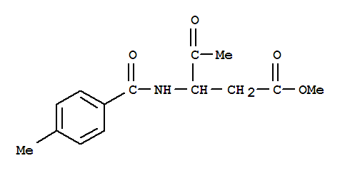 Methyl 3-[(4-methylbenzoyl)amino]-4-oxopentanoate Structure,496060-65-2Structure