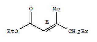 (E)-4-溴-3-甲基-2-丁酸乙酯結構式_51318-62-8結構式