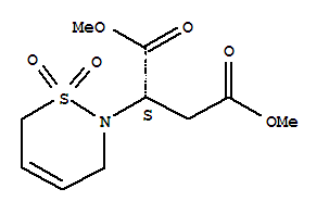 (2S)-2-(3,6-二氫-1,1-二氧代-2H-1,2-噻嗪-2-基)-丁二酸二甲酯結構式_515130-18-4結構式