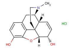 (-)-嗎啡鹽酸鹽結(jié)構(gòu)式_52-26-6結(jié)構(gòu)式