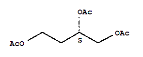 (S)-1,2,4-三乙酰氧基丁烷結(jié)構(gòu)式_52067-45-5結(jié)構(gòu)式