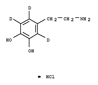 鹽酸多巴胺-D3結(jié)構(gòu)式_53587-30-7結(jié)構(gòu)式