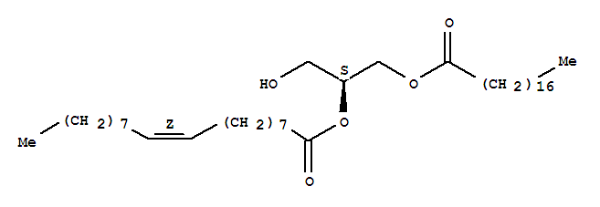 1-硬脂酰-2-油?；?Sn-甘油結(jié)構(gòu)式_53702-48-0結(jié)構(gòu)式