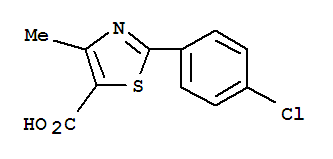 2-(4-Chlorophenyl)-4-methyl-1,3-thiazole-5-carboxylic acid Structure,54001-17-1Structure