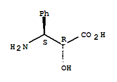 (2R,3S)-苯基異絲胺酸結(jié)構(gòu)式_55325-53-6結(jié)構(gòu)式