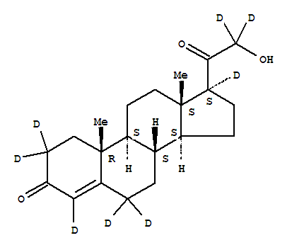 4-Pregnen-21-ol-3,20-dione-2,2,4,6,6,17a,21,21-d8 Structure,55487-63-3Structure