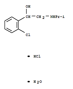 1-(2-Chlorophenyl)-2-(propan-2-ylamino)ethanol hydrate hydrochloride Structure,5588-22-7Structure