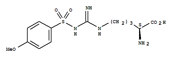 N5-[imino[[(4-methoxyphenyl)sulfonyl]amino]methyl]-l-ornithine Structure,59052-83-4Structure